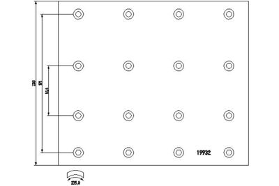 Brake Lining Kit, drum brake TEXTAR 1993202