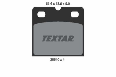 Brake Pad Set, disc parking brake TEXTAR 2061005