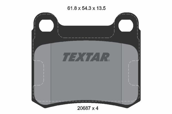 TEXTAR 2068703 Brake Pad Set, disc brake