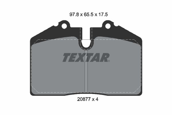 TEXTAR 2087702 Brake Pad Set, disc brake