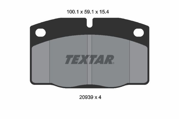 TEXTAR 2093903 Brake Pad Set, disc brake