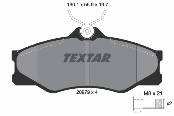 TEXTAR 2097904 Brake Pad Set, disc brake