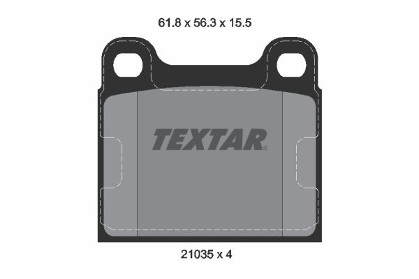 TEXTAR 2103501 Brake Pad Set, disc brake