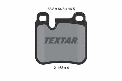 Brake Pad Set, disc brake TEXTAR 2116301