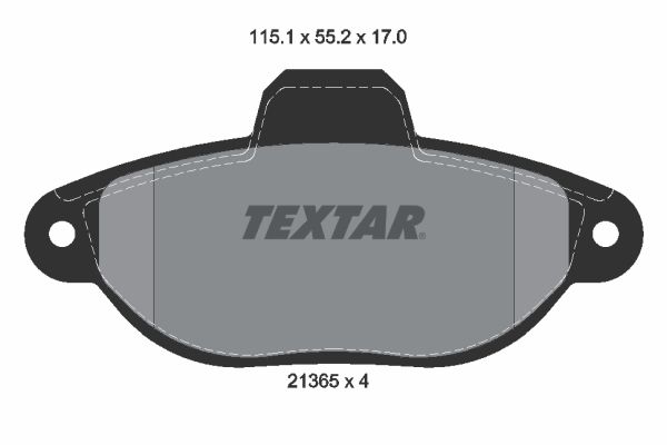 TEXTAR 2136502 Brake Pad Set, disc brake