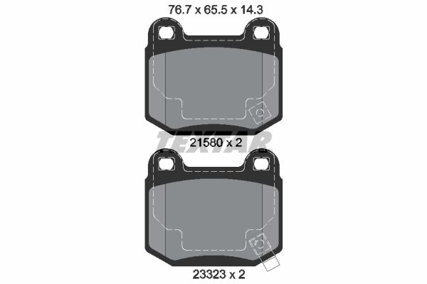 TEXTAR 2158001 Brake Pad Set, disc brake