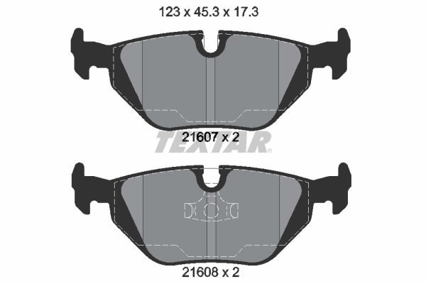 TEXTAR 2160702 Brake Pad Set, disc brake