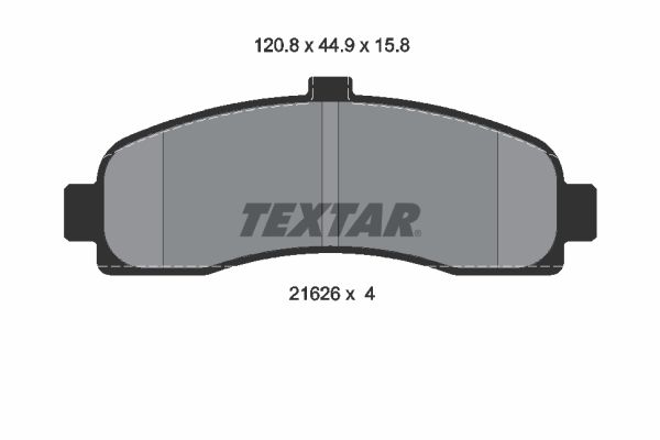 TEXTAR 2162601 Brake Pad Set, disc brake