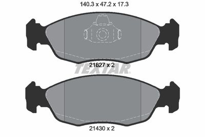 Brake Pad Set, disc brake TEXTAR 2182702