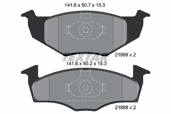 TEXTAR 2186601 Brake Pad Set, disc brake