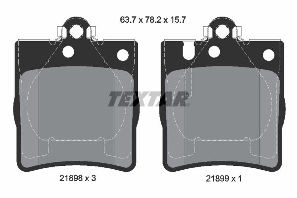 TEXTAR 2189803 Brake Pad Set, disc brake