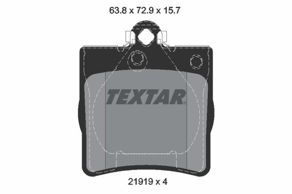 TEXTAR 2191903 Brake Pad Set, disc brake