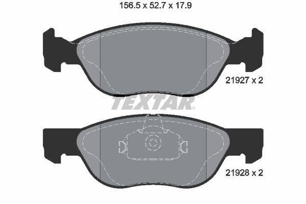 TEXTAR 2192703 Brake Pad Set, disc brake