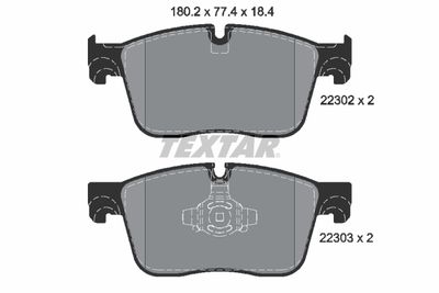 Brake Pad Set, disc brake TEXTAR 2230201