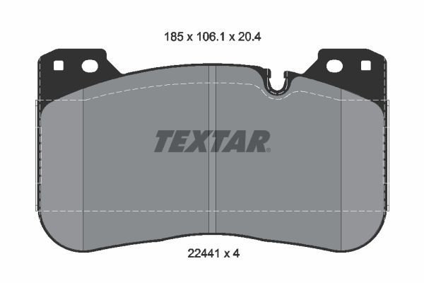 TEXTAR 2244101 Brake Pad Set, disc brake