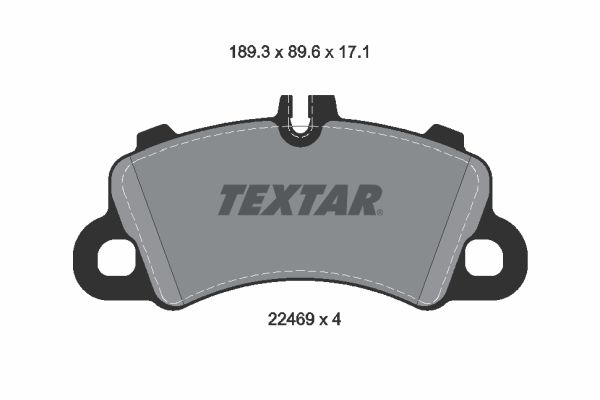 TEXTAR 2246901 Brake Pad Set, disc brake