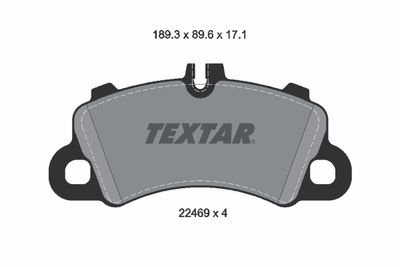 Brake Pad Set, disc brake TEXTAR 2246903