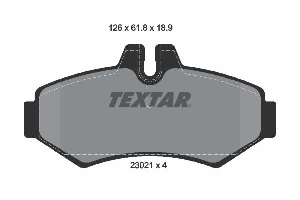 TEXTAR 2302101 Brake Pad Set, disc brake