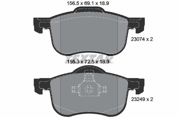 TEXTAR 2307401 Brake Pad Set, disc brake