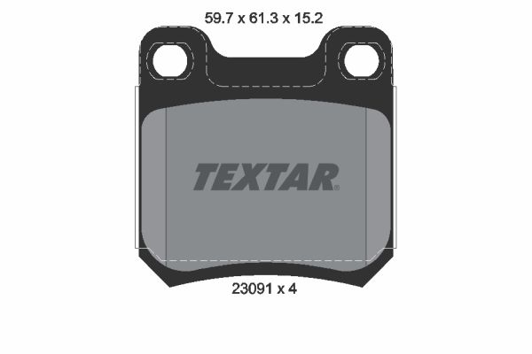 TEXTAR 2309102 Brake Pad Set, disc brake