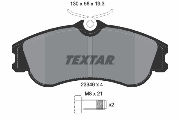 TEXTAR 2334602 Brake Pad Set, disc brake