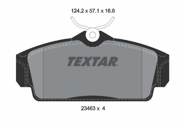 TEXTAR 2346302 Brake Pad Set, disc brake