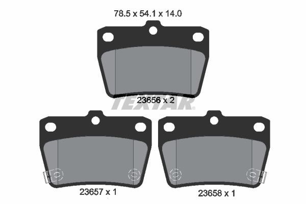 TEXTAR 2365601 Brake Pad Set, disc brake