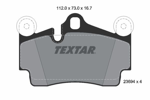 TEXTAR 2369402 Brake Pad Set, disc brake