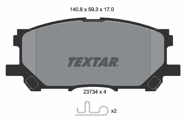TEXTAR 2373401 Brake Pad Set, disc brake