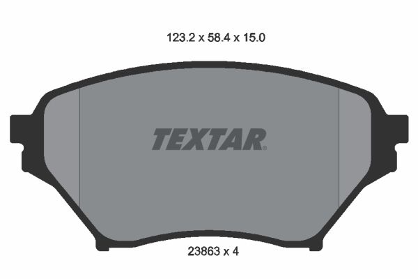 TEXTAR 2386301 Brake Pad Set, disc brake