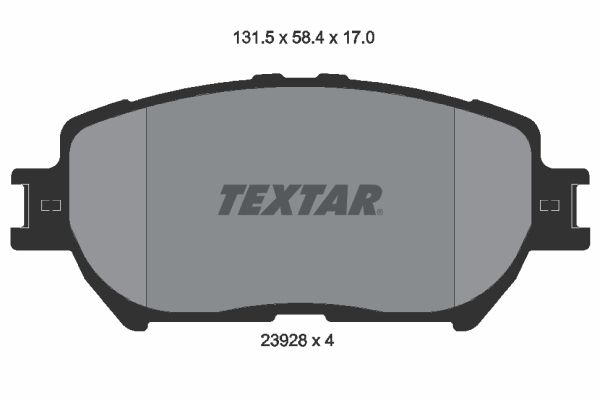 TEXTAR 2392801 Brake Pad Set, disc brake