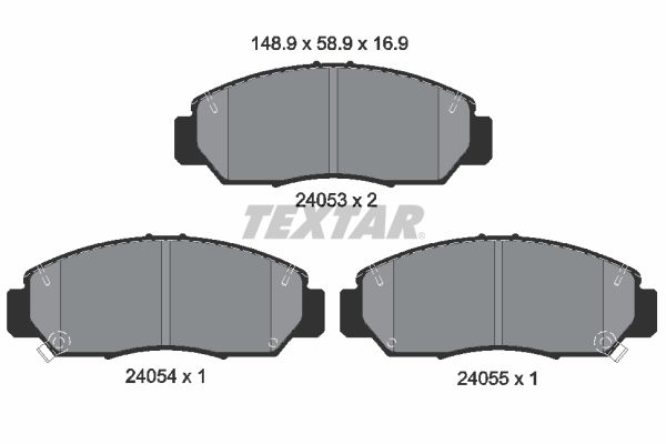 TEXTAR 2405301 Brake Pad Set, disc brake