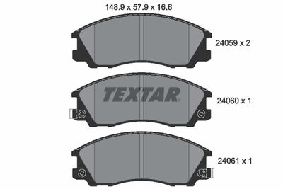 Brake Pad Set, disc brake TEXTAR 2405901