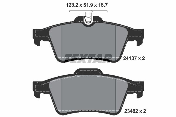 TEXTAR 2413701 Brake Pad Set, disc brake