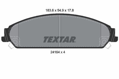 Brake Pad Set, disc brake TEXTAR 2416401