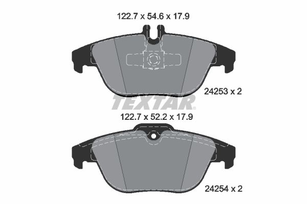 TEXTAR 2425381 Brake Pad Set, disc brake