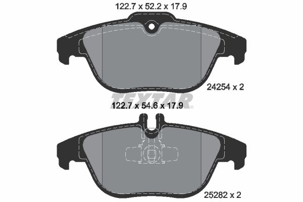 TEXTAR 2425401 Brake Pad Set, disc brake