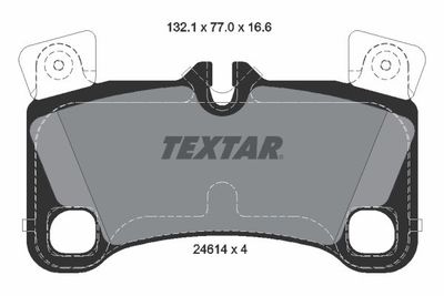 Brake Pad Set, disc brake TEXTAR 2461401