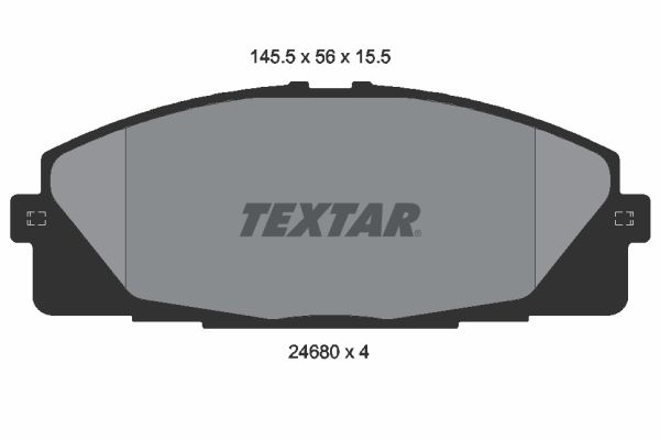 TEXTAR 2468001 Brake Pad Set, disc brake