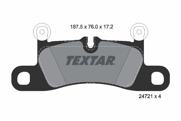 TEXTAR 2472101 Brake Pad Set, disc brake