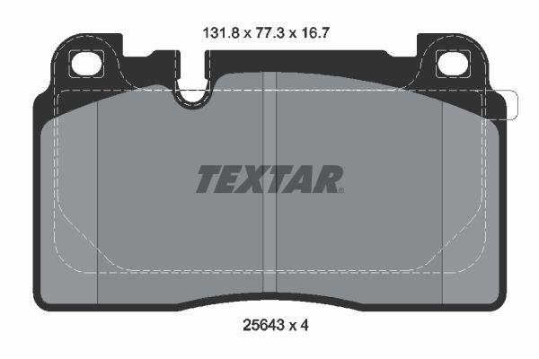 TEXTAR 2564305 Brake Pad Set, disc brake