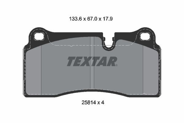 TEXTAR 2581401 Brake Pad Set, disc brake