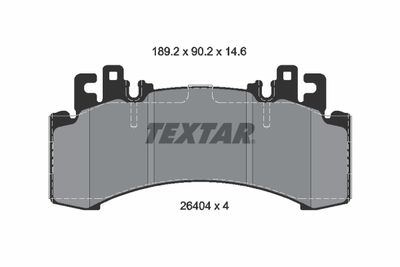 Brake Pad Set, disc brake TEXTAR 2640401