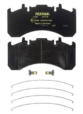 Brake Pad Set, disc brake TEXTAR 2917705