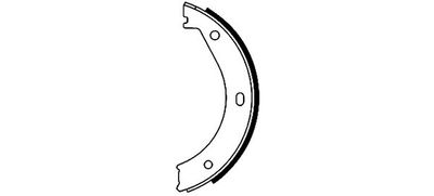 Brake Shoe Set, parking brake TEXTAR 91033400