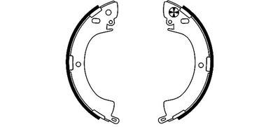 Brake Shoe Set TEXTAR 91035200