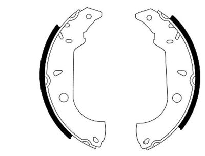 Brake Shoe Set TEXTAR 91037000