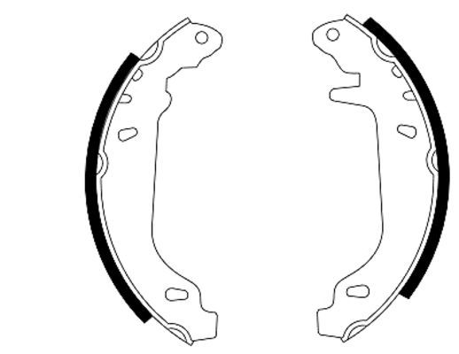 TEXTAR 91037400 Brake Shoe Set