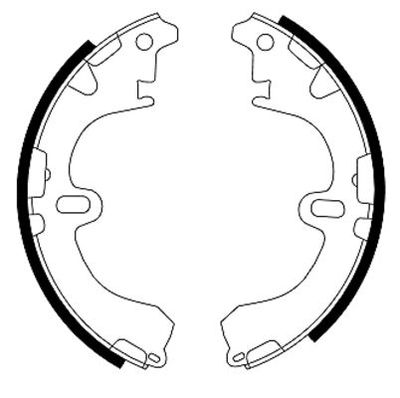 Brake Shoe Set TEXTAR 91043100