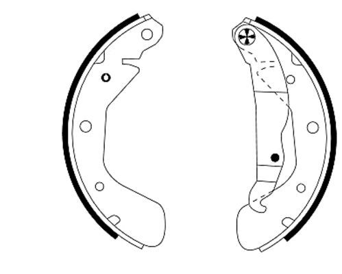 TEXTAR 91044800 Brake Shoe Set